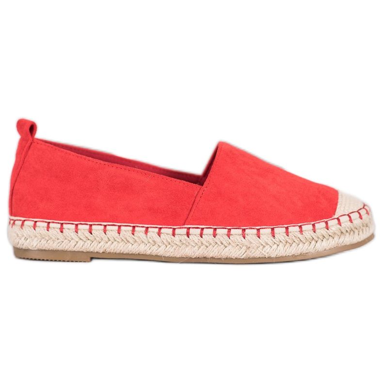Anesia Paris Espadrillas comode in pelle scamosciata rosso