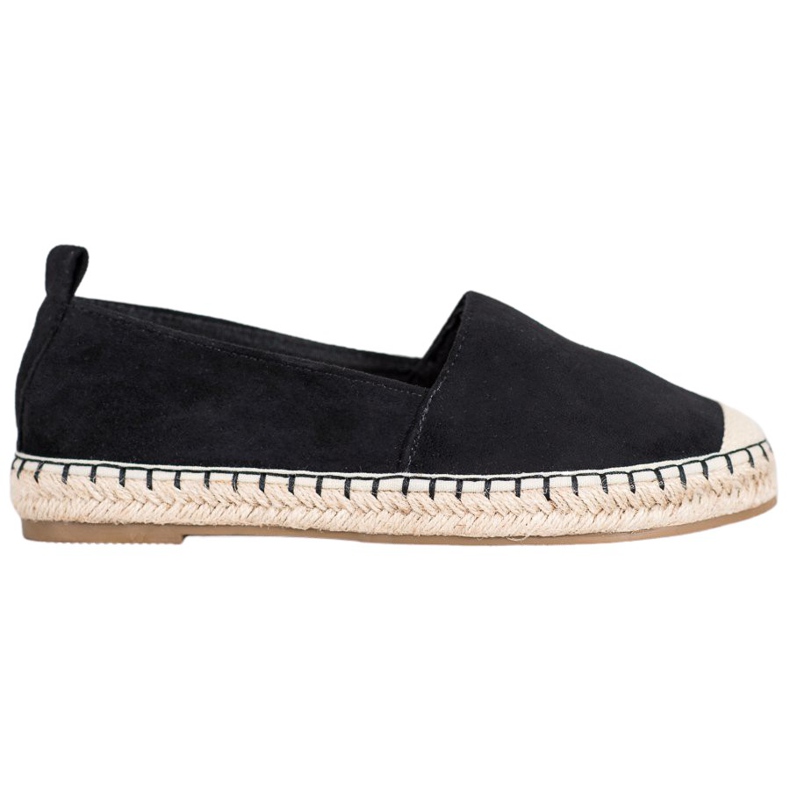 Anesia Paris Espadrillas comode in pelle scamosciata nero