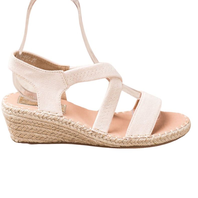 Renda Sandali con espadrillas in pelle scamosciata marrone