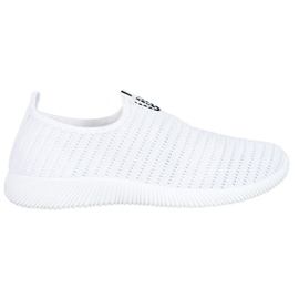 Melisa Scarpe slip-on in tessuto bianca