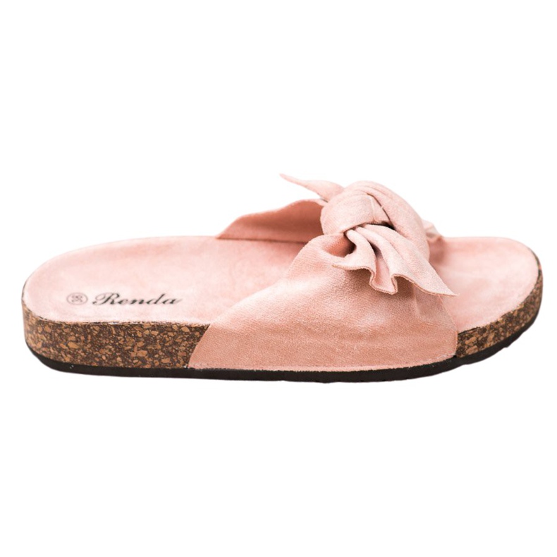 Renda Comode Pantofole Con Fiocco rosa