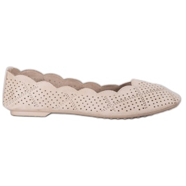 Small Swan Ballerine traforate marrone