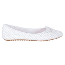 Small Swan Ballerine intrecciate bianca