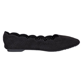 Small Swan Ballerine traforate nero