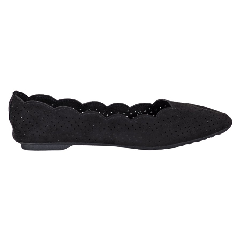 Small Swan Ballerine traforate nero