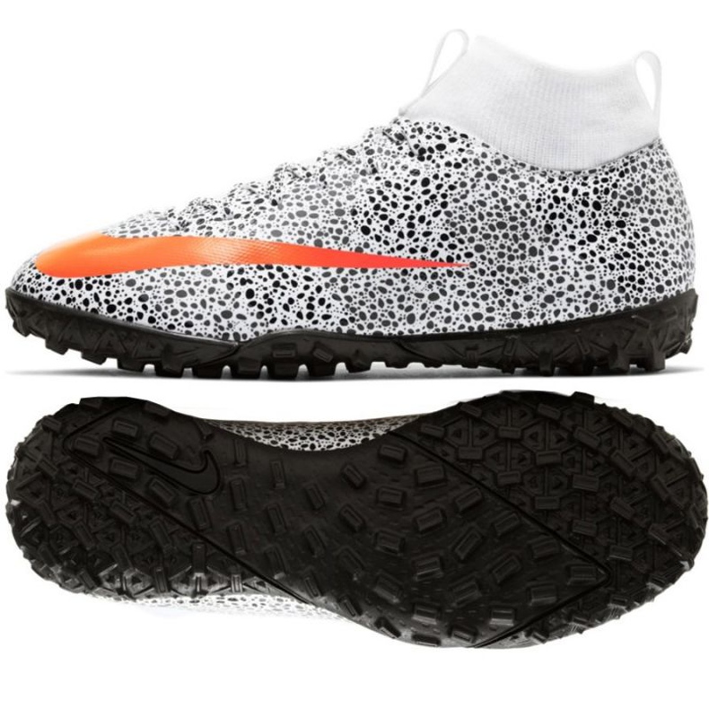Nike Mercurial Superfly 7 Academy CR7 Tf Jr CV3187-180 scarpe da calcio multicolore nero