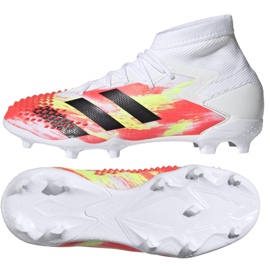 Scarpe da calcio Adidas Predator Dracon 20.1 Fg Jr EG1608 multicolore bianco