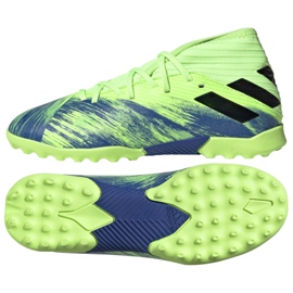 Scarpe da calcio Adidas Nemziz 19.3 Tf Jr FV4006 multicolore verde