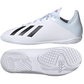 Scarpe indoor adidas X 19.4 In Jr EF1624 multicolore bianca