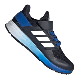 Scarpe Adidas FortaFaito Jr EE7313 bianco blu navy blu