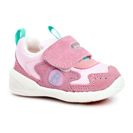 Apawwa Scarpe Sportive Bambino con Velcro Suede Pink Malbred rosa