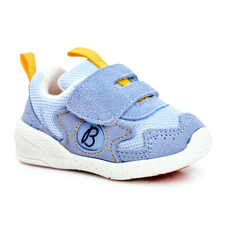 Apawwa Scarpe Sportive Bambino Velcro Camoscio Blu Malbred