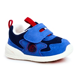 Apawwa Scarpe Sportive per Bambini con Velcro Suede Navy Blue Malbred blu navy