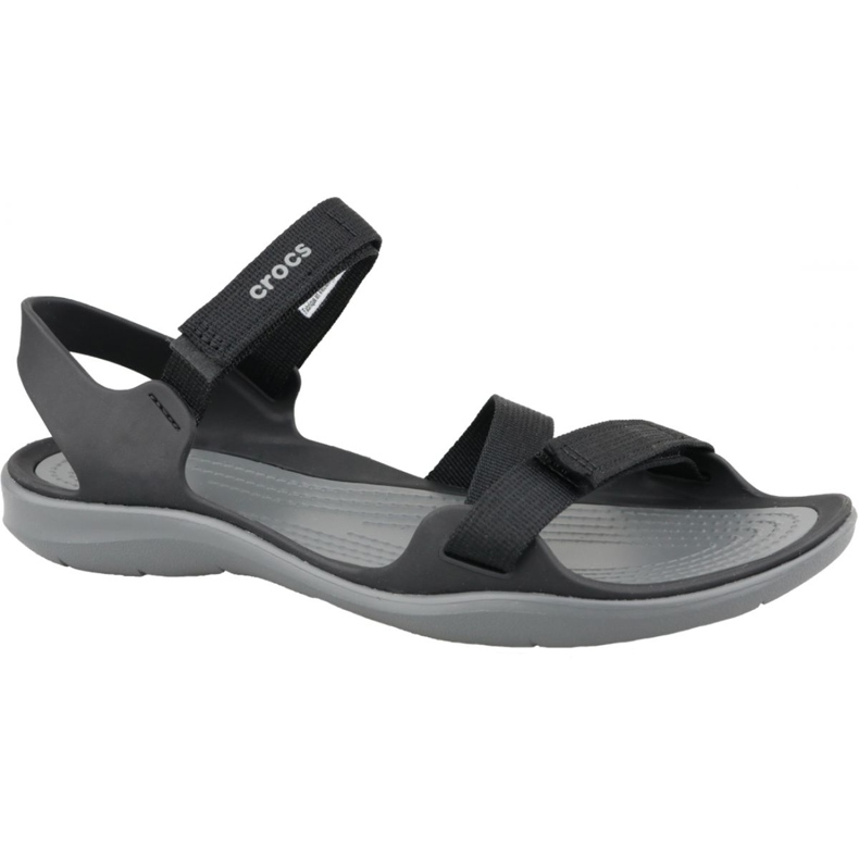 Sandalo Crocs Swiftwater in tessuto W 204804-001 nero grigio