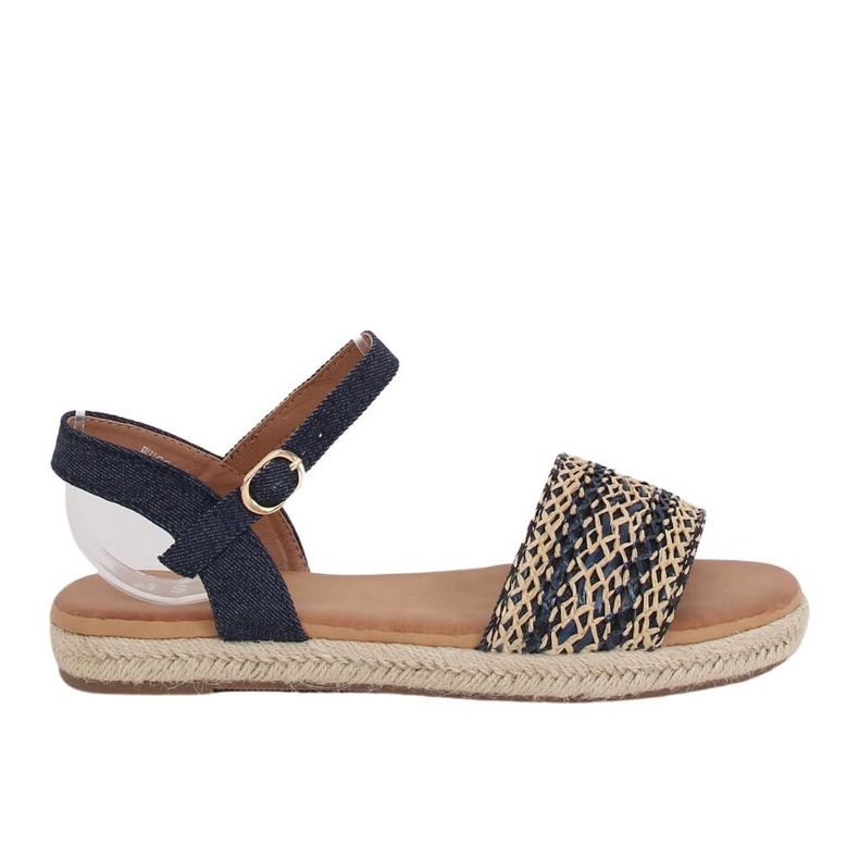 Sandali donna espadrillas blu navy WH933 Denim Blue