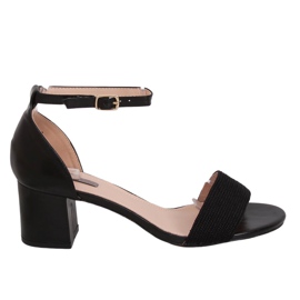 Sandali neri con tacco alto 8160 Black nero