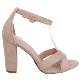 Sandali sul palo beige TU133P Beige
