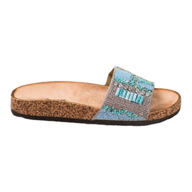 Bona Pantofole Con Perline multicolore