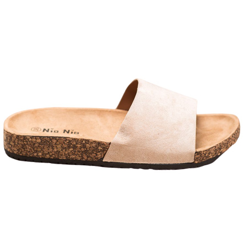 Nio Nio Pantofole classiche sulla piattaforma marrone