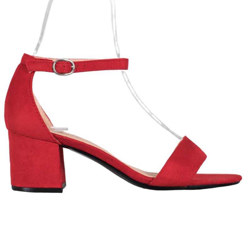 Diamantique Sandali casual su un bar rosso