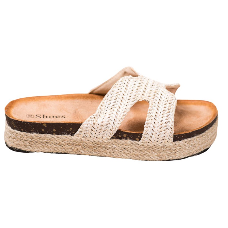 SHELOVET Comode pantofole casual marrone