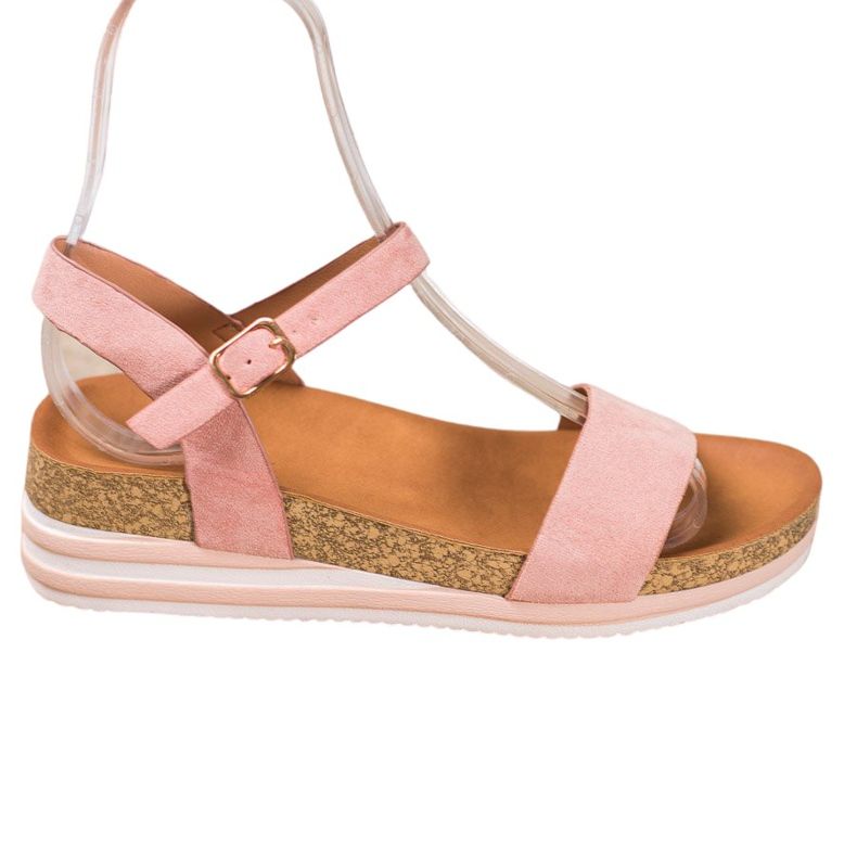 Renda Sandali casual in pelle scamosciata rosa