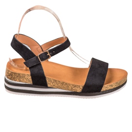 Renda Sandali casual in pelle scamosciata nero