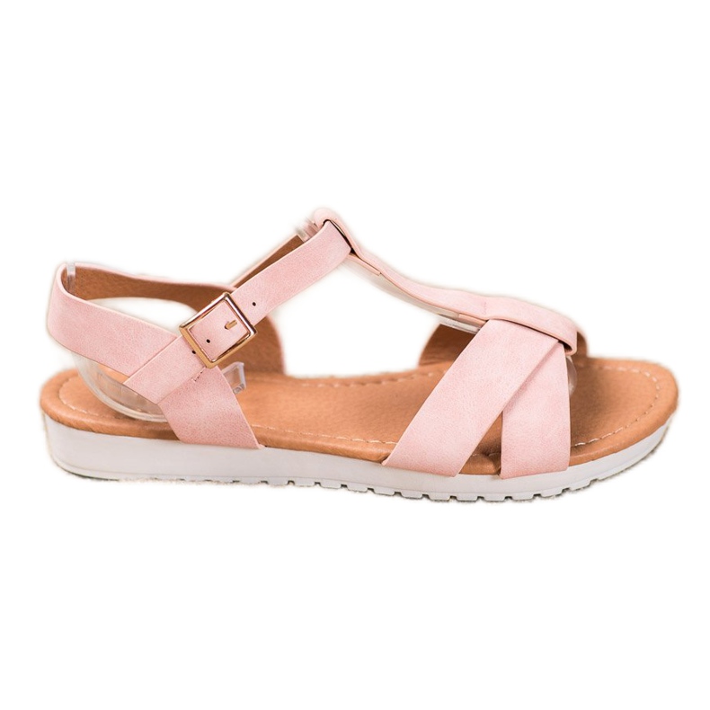 SHELOVET Sandali in tessuto rosa