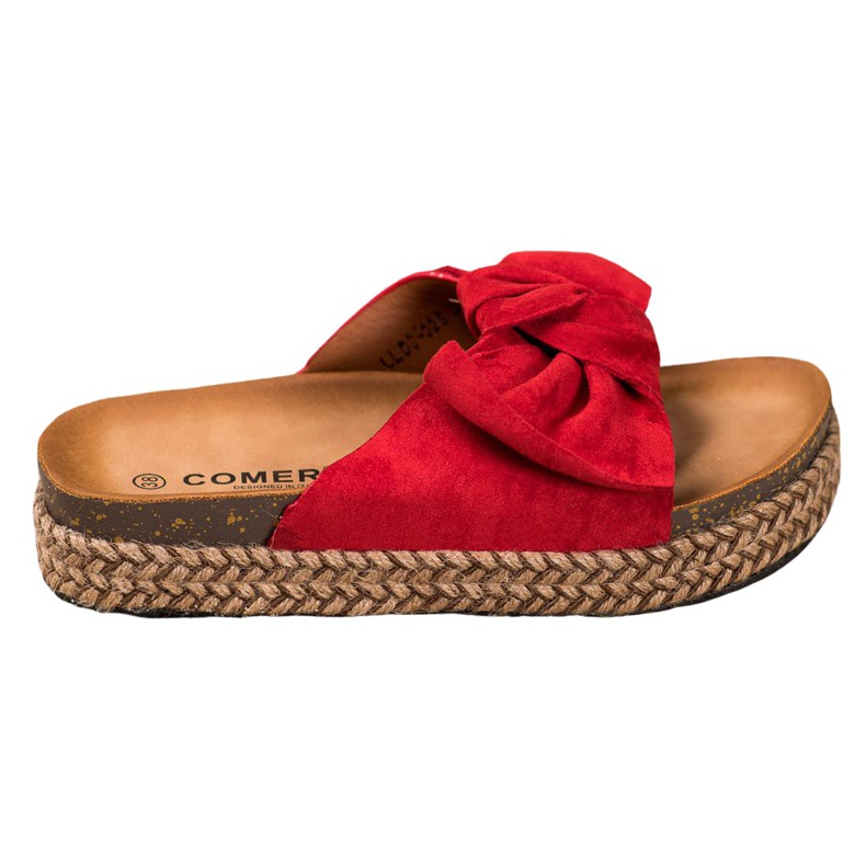 Comer Pantofole Su Una Piattaforma Alta rosso