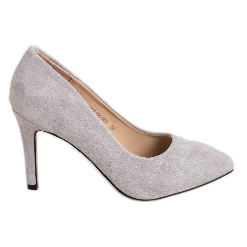 Evento Tacchi in pelle scamosciata grigio