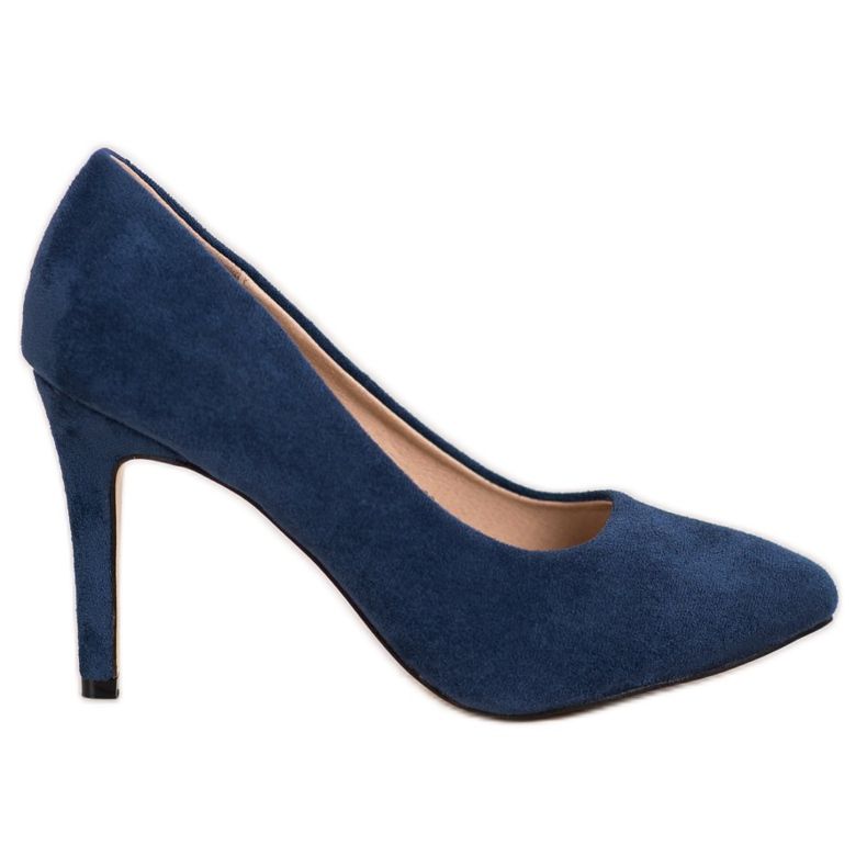 Evento Tacchi in pelle scamosciata blu