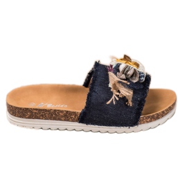 SHELOVET Pantofole alla moda nero multicolore