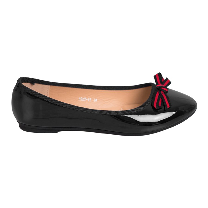 SHELOVET Ballerina con un fiocco nero rosso