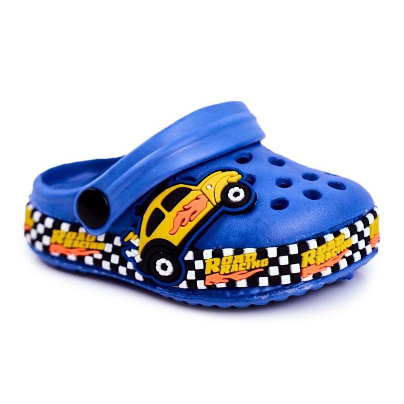 Giolan Pantofole Bambini Schiuma Crocs Blue Road Racing giallo