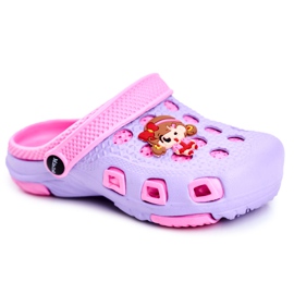 Giolan Pantofole per bambini Foam Crocs Violet Girl viola rosa