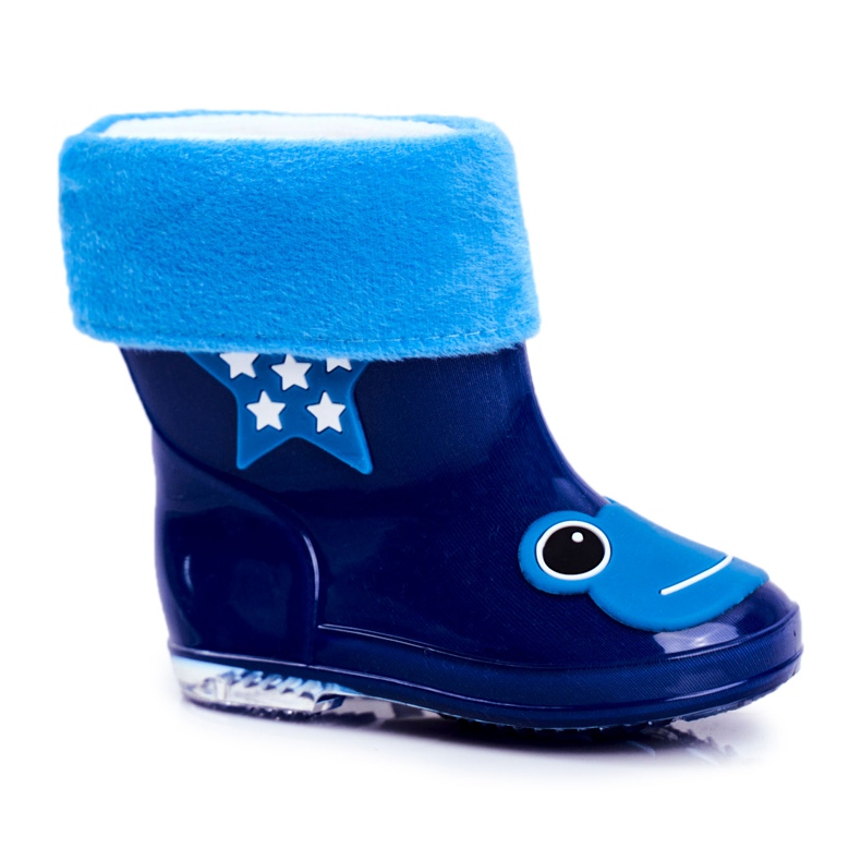Galosce di gomma Frog per bambini blu navy