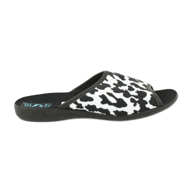 Pantofole da donna leopardate Adanex 24957 bianca nero