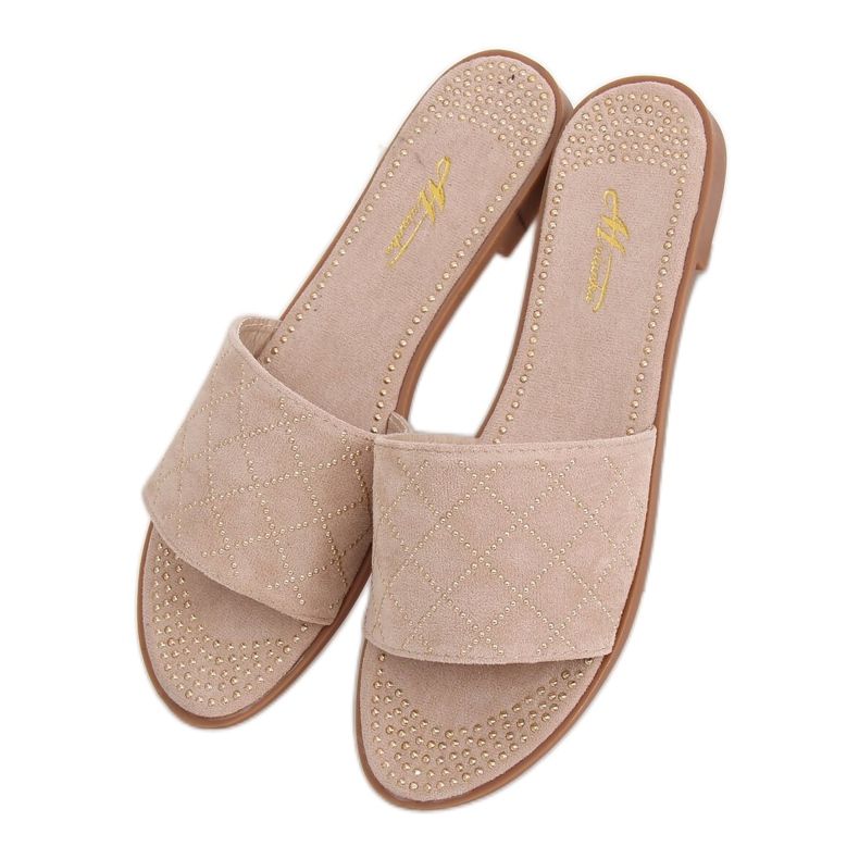 Pantofole donna beige Q-85 Albicocca