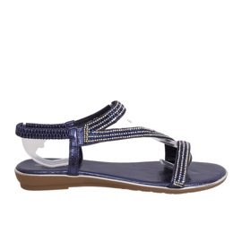 KM-33 Sandali blu navy asimmetrici blu