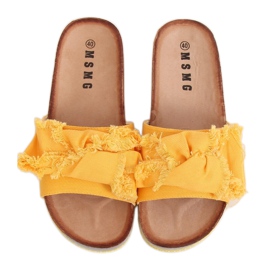 Pantofole da donna miele WS9023 Giallo