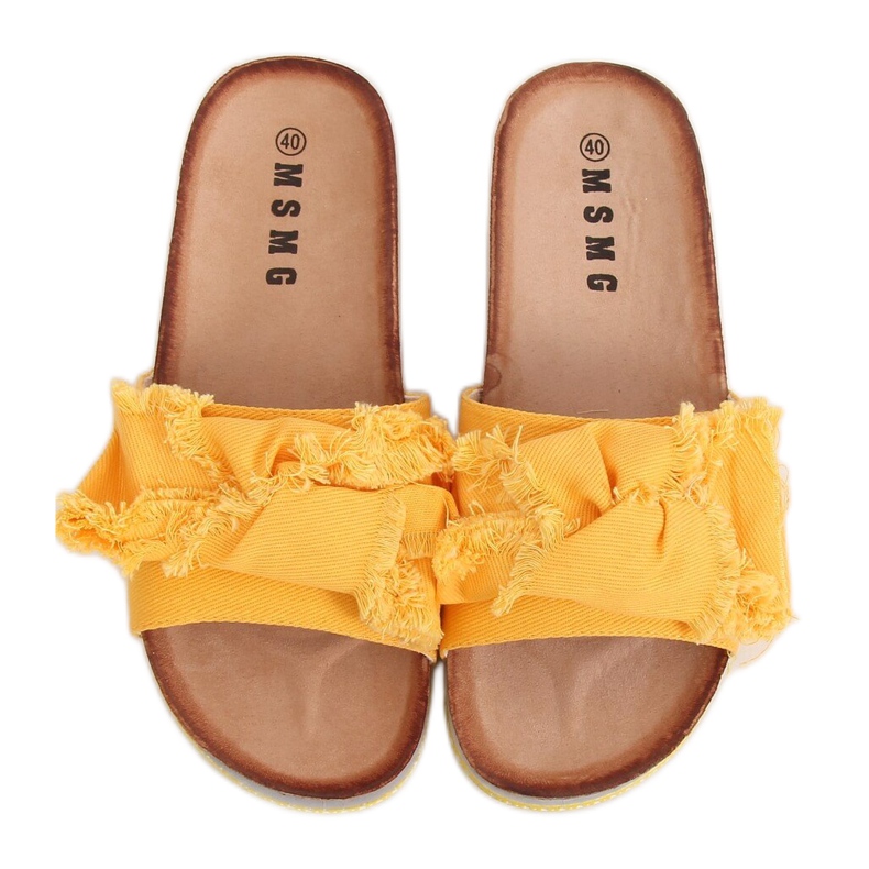 Pantofole da donna miele WS9023 Giallo