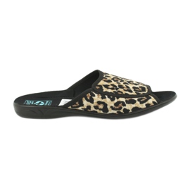 Pantofole da donna leopardate Adanex 13794 beige marrone nero