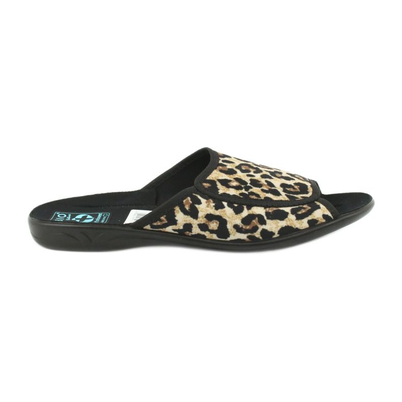 Pantofole da donna leopardate Adanex 13794 beige marrone nero