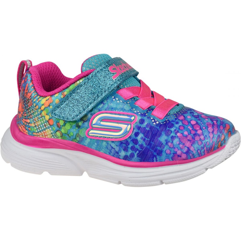 Skechers Wavy-Lites Jr 81385N-MLT multicolore verde