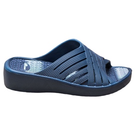 Bona Comode pantofole leggere blu navy blu