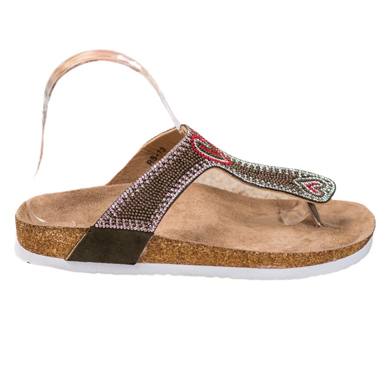 Bona Infradito Sulla Piattaforma marrone