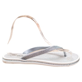 Bona Infradito Con Glitter grigio