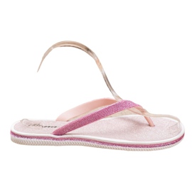 Bona Infradito Con Glitter rosa