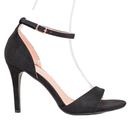 SHELOVET Tacchi classici in pelle scamosciata nero