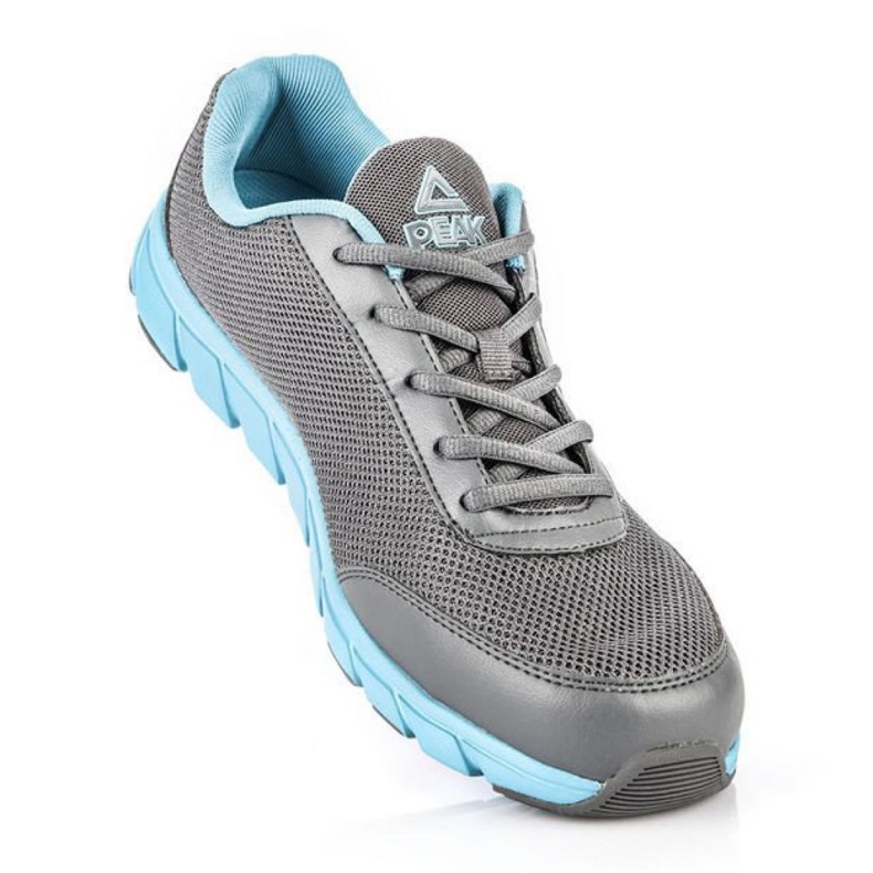 Scarpe da corsa con visiera E43823H M 61325-61327 grigio blu